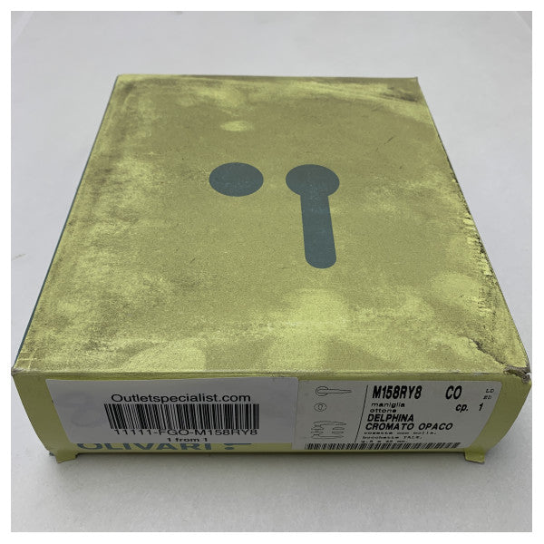 Poignée de porte chromée Olivari M158RY8 - Design moderne durable et résistant à la corrosion pour une utilisation marine