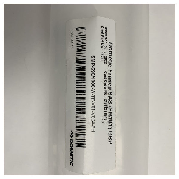 Dometic OceanAir Портхолна завеса 690 x 1000 мм Бяла 