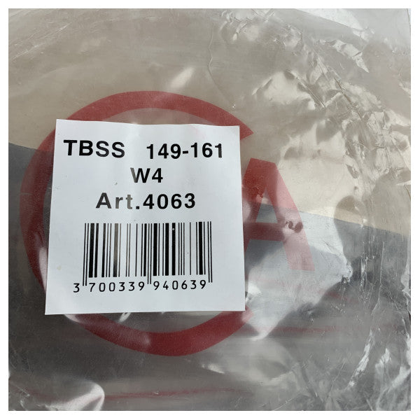 Хомут для шланга Aston TBSS з нержавіючої сталі 149 - 161 мм - W4 - 4063 