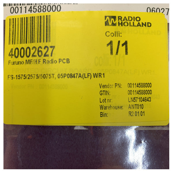Furuno MF/HF Radio PCB 05P0847A(LF) WR1 for FS-1575 FS-2575 FS-5075T