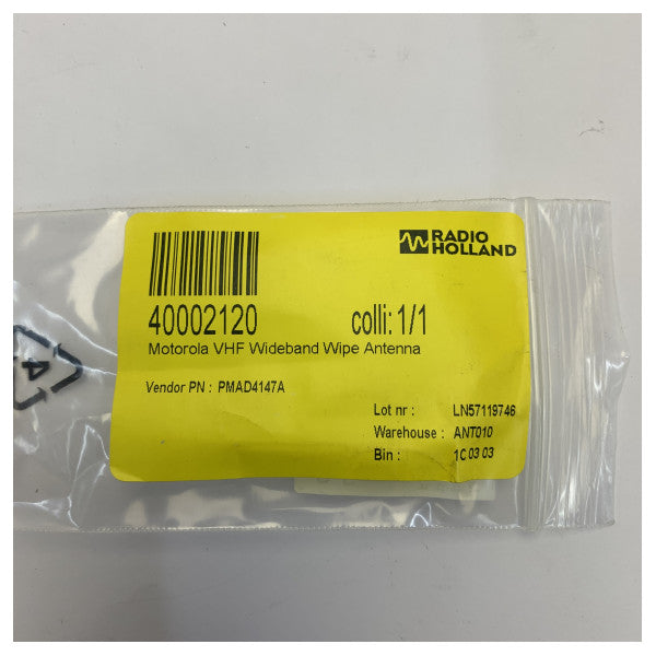 Motorola PMAD4147A VHF bredbandspisantenn 136-174MHz 20cm för marint bruk och yacht 