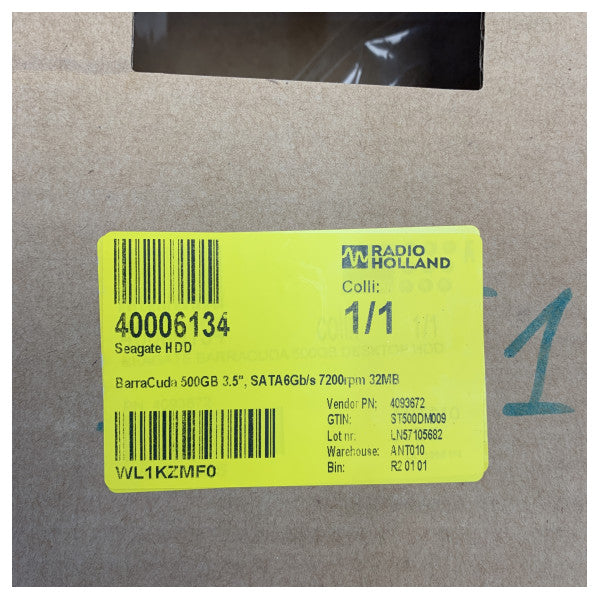 Seagate BarraCuda 500GB Interne Festplatte - 3,5 Zoll SATA 6Gb/s 7200rpm 32MB HDD 