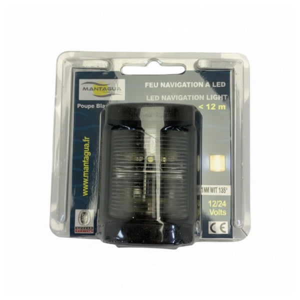 Mantagua Classic Luz de navegación de popa 1NM Blanca 135 grados - Luz de navegación marina 