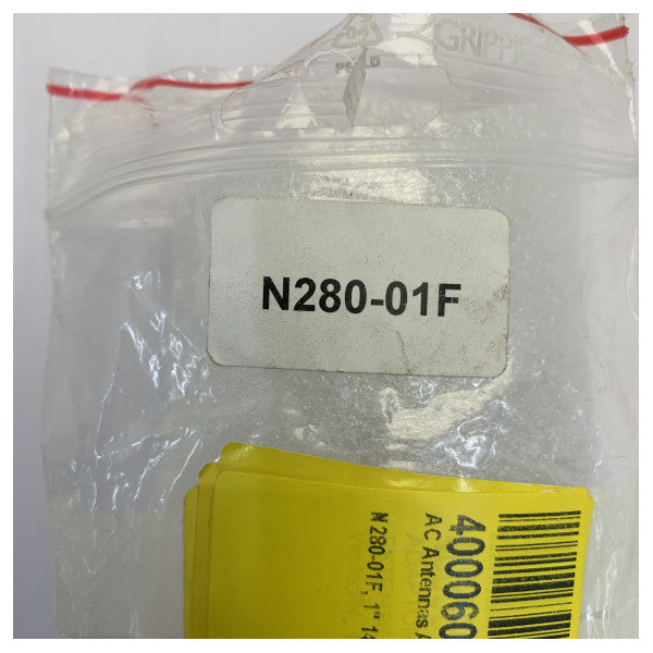 AC Antennas N280-01F Προσαρμογέας - θηλυκό 1 ίντσας 14TPI σε θηλυκό 1 ίντσας 14TPI - Υλικό γιοτ 