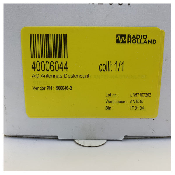 AC Antennas N288F Deskmount - Връх за морска антена от неръждаема стомана RVS SS304 - 1inch 14TPI Male 