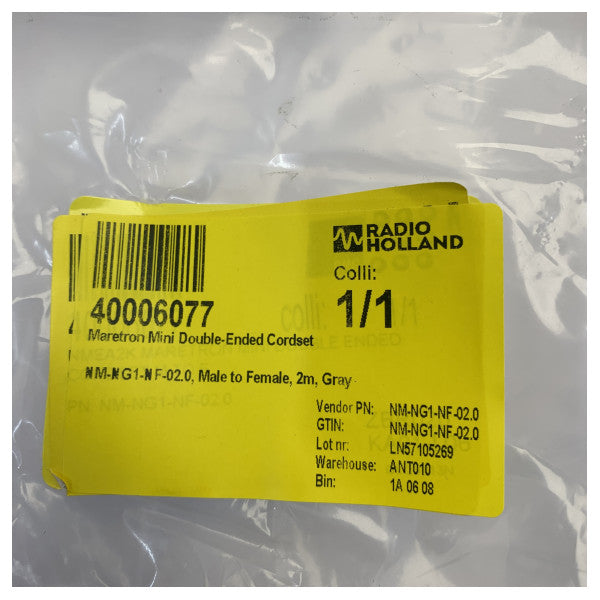 Maretron NM-NG1-NF-02.0 Mini Double-Ended Cordset - Male to Female - 2m 