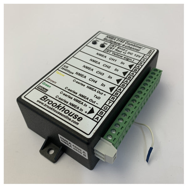 Brookhouse NMUX-AISC NMEA 0183 Multiplexer - 4 In / 1 Out Combiner - 12/24V 