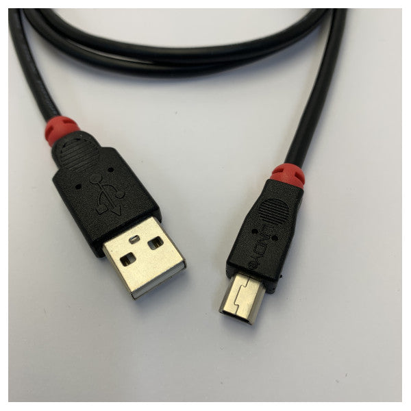 Lindy USB 2.0 Kablo Tip A'dan Mini-B'ye - 1m - 31884 