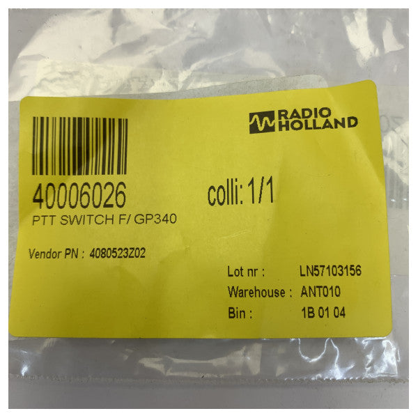 Ricambio per comunicazione radio Motorola PTT Switch GP340 - 4080523Z02 