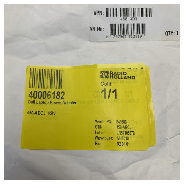Dell 65W Netzadapter - Laptop-Netzadapter 450-AECL 