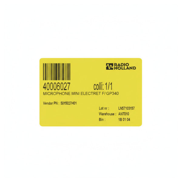 Motorola 5015027H01 Elektretmikrofon für GP340 Zweiwegefunkgerät - Marineelektronik 