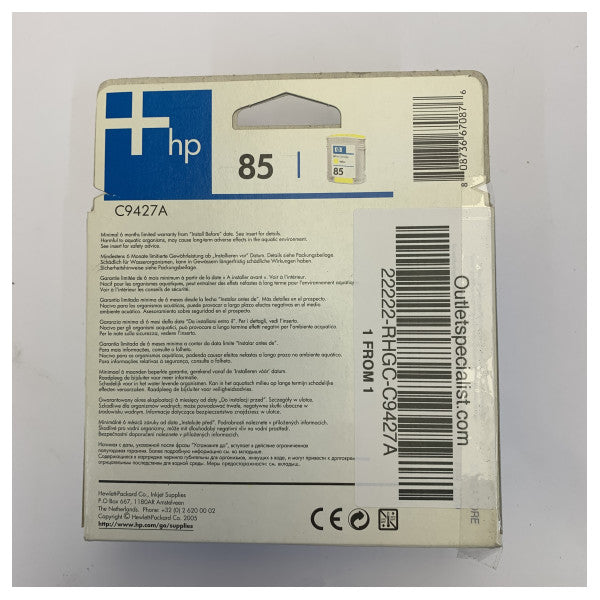 HP 85 Gelbe Tintenpatrone C9427A - Original-Tintenpatrone 