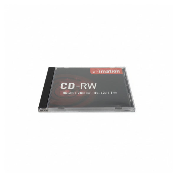 Imation CD-RW 700 Mo 80 min 4x-12x réinscriptible - 10 pièces Slim Jewel Case 