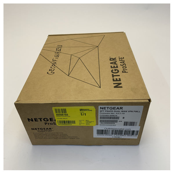Netgear ProSafe FVS336G-300EUS Dual WAN Gigabit VPN Firewall Router 