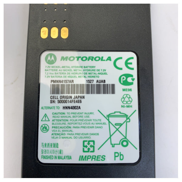 Motorola GP340 VHF Handheld Portofoon - 16CH FM Marine Radio 