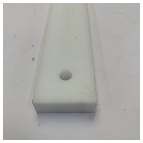 HMPE HD500 Ertalon Plastic Strip - Planed - 600x40x15mm - White - Yacht Hardware 