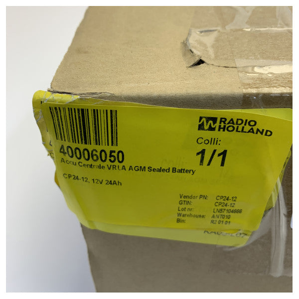 Fullriver CP24-12 VRLA AGM Battery 12V 24Ah - Marine & Yacht Battery 