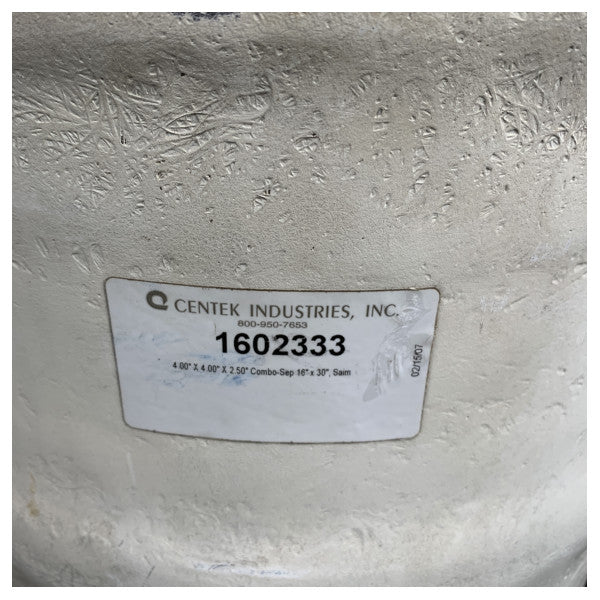 Centek Combo-Sep Marine Auspuffschalldämpfer Wasserabscheider 4 x 4 x 2,5 Zoll - 1602333 