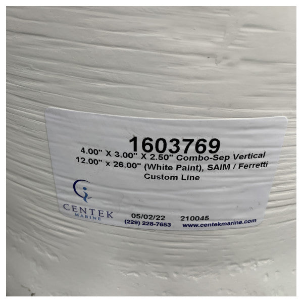 Centek Combo-Sep Marine Abgasschalldämpfer Separator - 4 x 3 x 2,5 Zoll - 1603769 