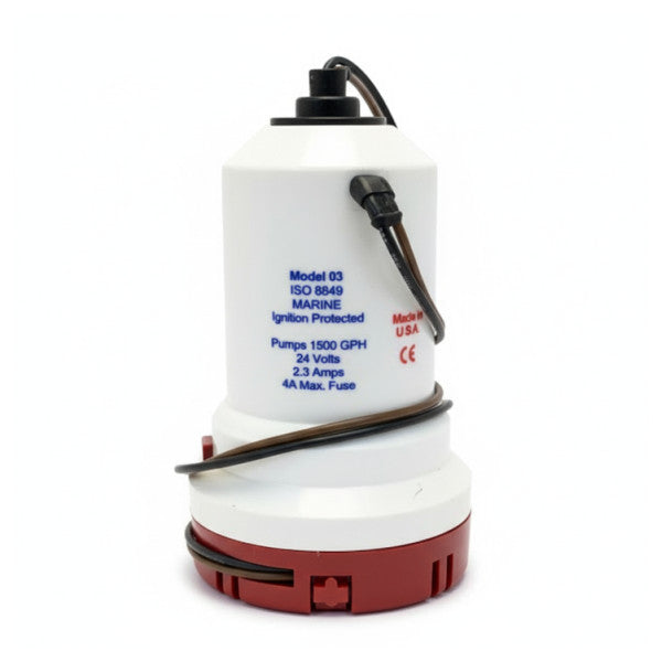 Rule 1500 Bilgepompa 24V - 1500 GPH 5800L/Saat 