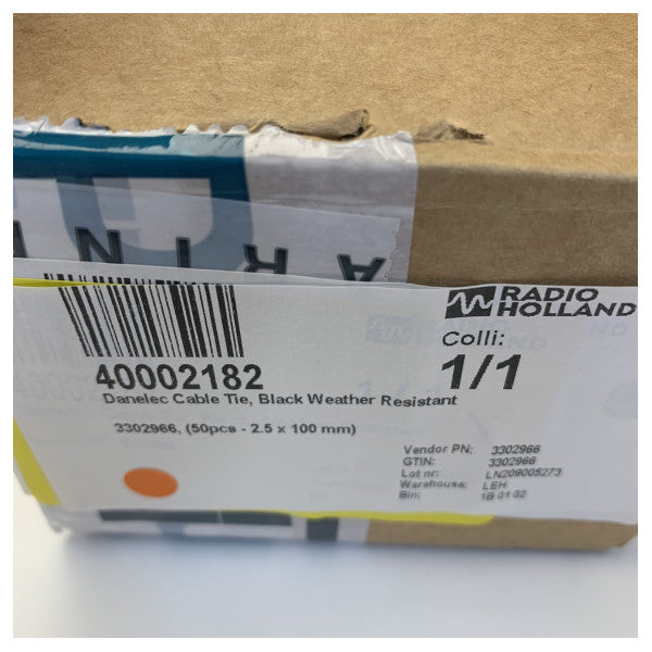 Danelec 3302966 Abraçadeiras 2x 50 pcs 