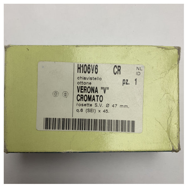 Herraje de latón cromado Olivari Marine para puertas de embarcaciones - H106V6