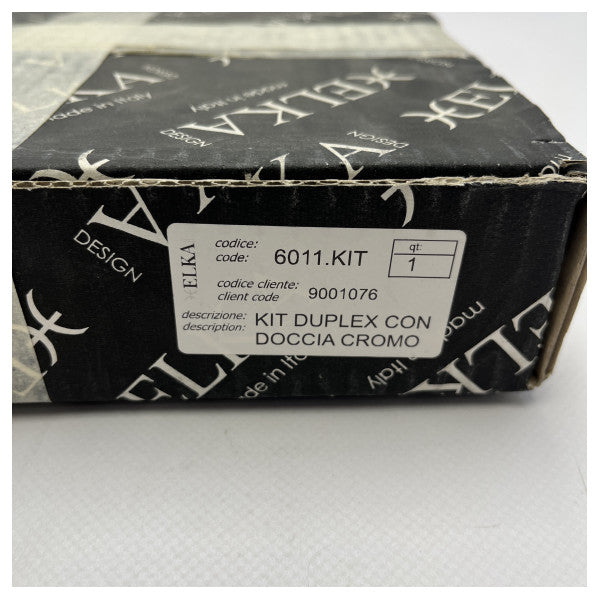 طقم دش بحري من الكروم من إيلكا 6011 مع خرطوم مرن � متين ومقاوم للتآكل للقوارب واليخوت