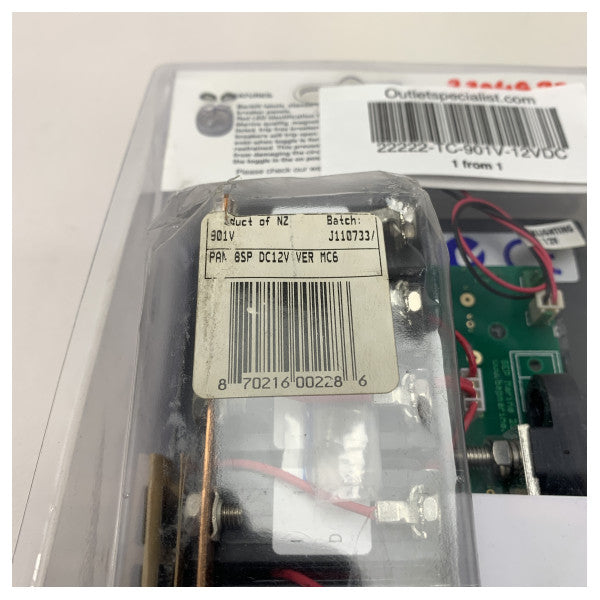 Bep Circuit Breaker Panel DC 12V 8 Funksjon - 901V -12VDC