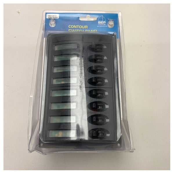 Bep Circuit Breaker Panel DC 12V 8 Funksjon - 901V -12VDC