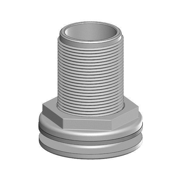 Trudesign Truhull 1 inch plastic outlet white - 90423