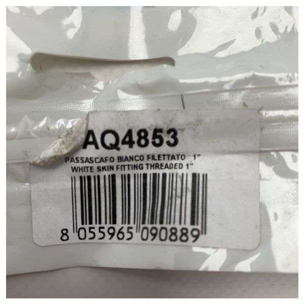 Trudesign Truhull 1 inch plastic outlet white - 90423