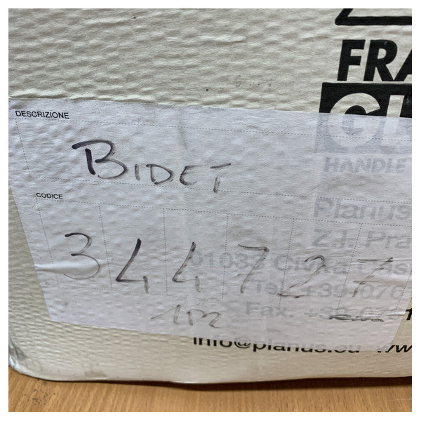 Bidet Planus Elite Z1 Bianco Corto - Bidet in Ceramica Marina 