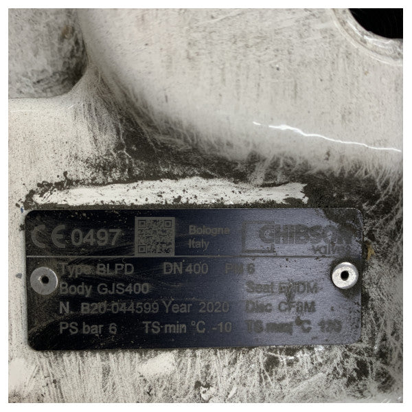 Rotork-Gears Butterfly Valve Lug DN400 PN6 RINA White - Yacht Hardware 