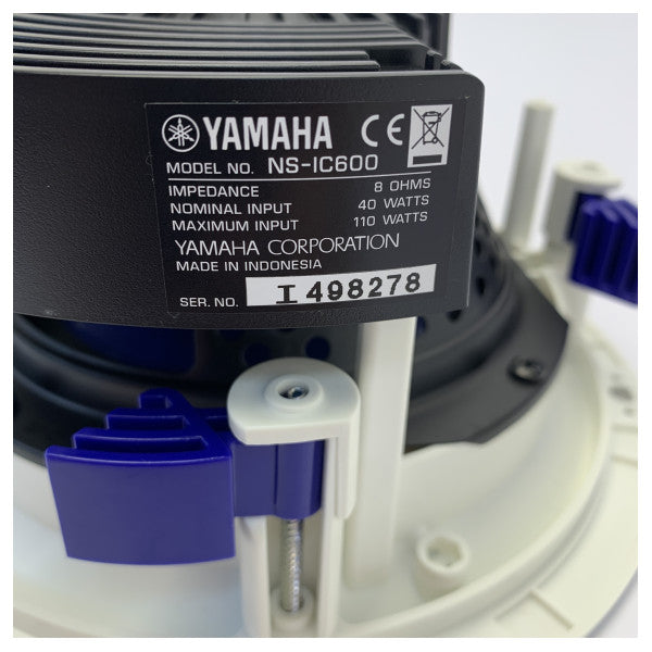 Kit di altoparlanti audio marini Yamaha NS-IC600 bianco da incasso - 6,5 pollici - 110W 