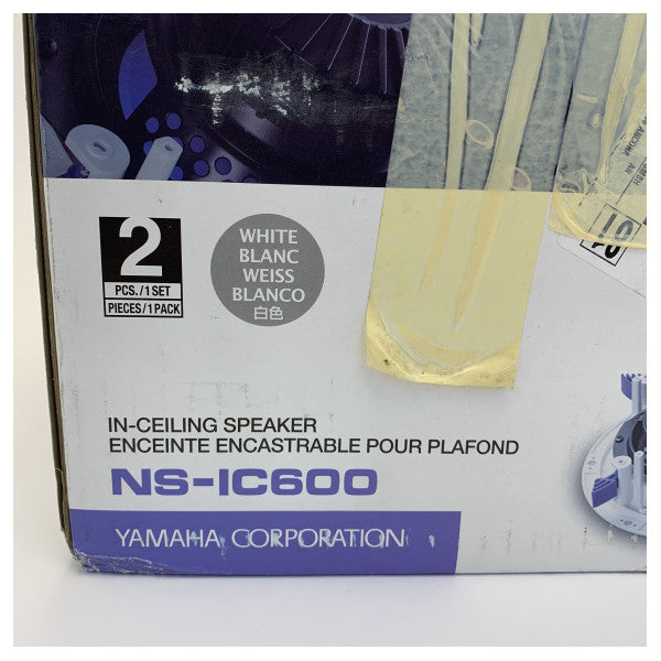 Kit di altoparlanti audio marini Yamaha NS-IC600 bianco da incasso - 6,5 pollici - 110W 