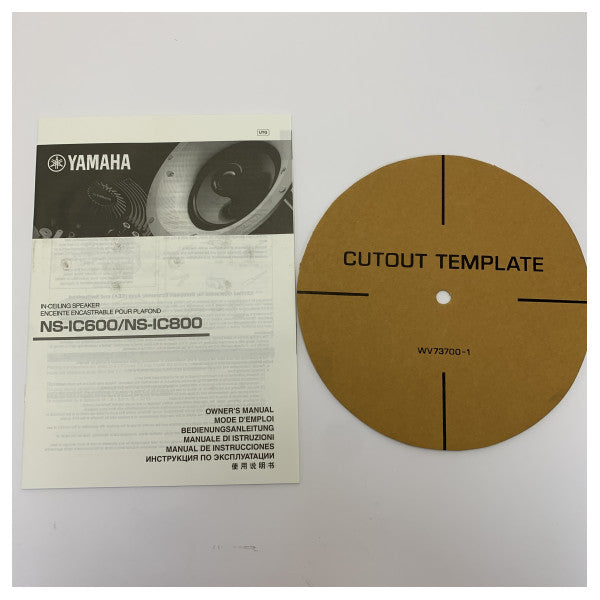 Kit di altoparlanti audio marini Yamaha NS-IC600 bianco da incasso - 6,5 pollici - 110W 