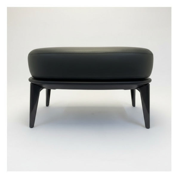 Minotti Leslie Bergere шкіряний пуф - Aspen 26 - чорний 