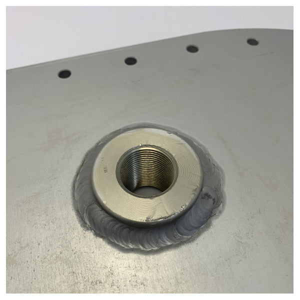 Pershing 76 Fuel Tank Cap Access Plate with Gasket Stainless Steel  - 54168
