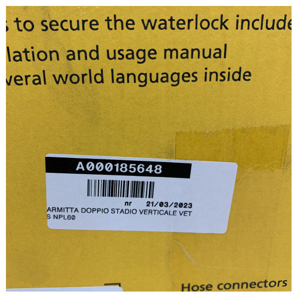 Vetus NLP60 Waterlock ispušni prigušivač - Tišilo - 60 MM 