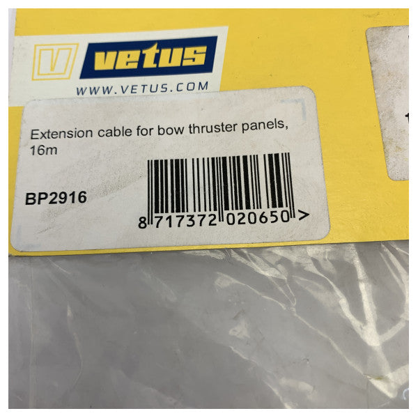 Vetus BP2916 Extension Cable for Joystick Bowthruster Panel 16M 