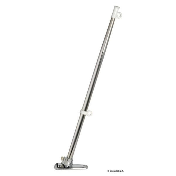 Pôle de drapeau en acier inoxydable Osculati 25 mm x 80 cm amovible - 35.390.10 