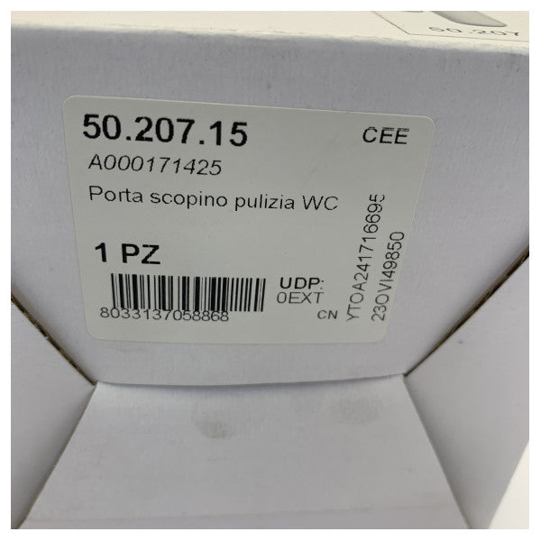 Support de brosse de toilette en plastique blanc Osculati - 50.207.15 