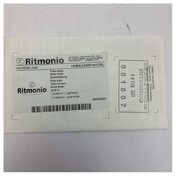 Ritmonio Water Inlet Fitting 35mm Chrome H0BACAMP161CRL 