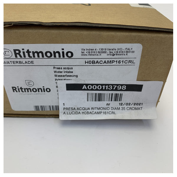 Ritmonio Water Inlet Fitting 35mm Chrome H0BACAMP161CRL 