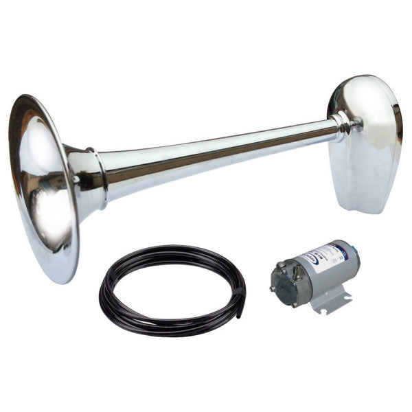 Marco PW2-BC Marine Air Horn 24V Chrome 200 mm med kompressor 
