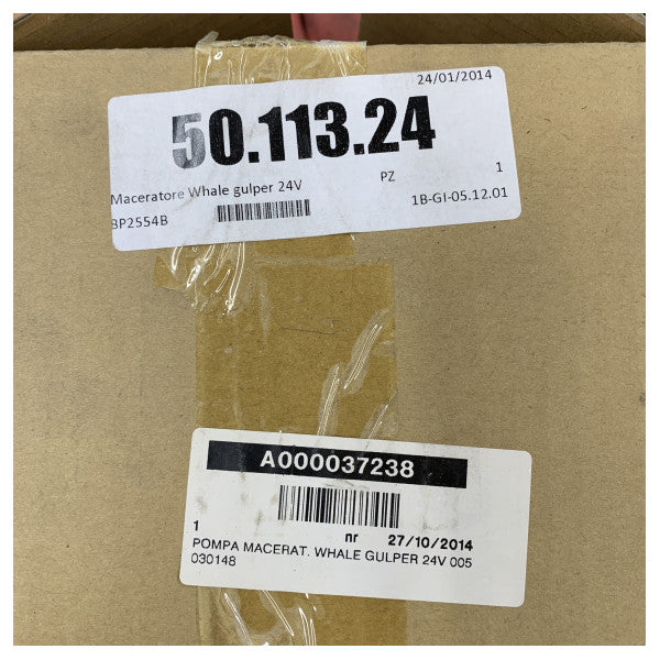 Кормилна помпа за черна вода Whale Gulper 24V - BP2554B - 25 / 38mm / 18L/мин 