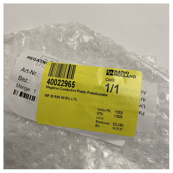 Megatron Conductive Plastic Potentiometer - 113525 