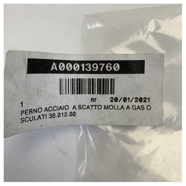 Osculati Ανοξείδωτη Ταχεία Απελευθέρωση Πιν για Αέριο Ελατήριο 38.012.00 