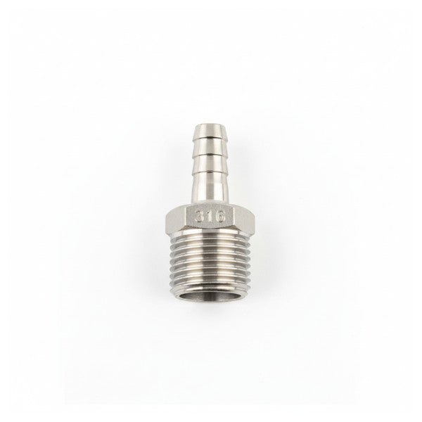 Conector de mangueira de 1/2 polegada x 10mm - Acessório em Aço Inoxidável 316 