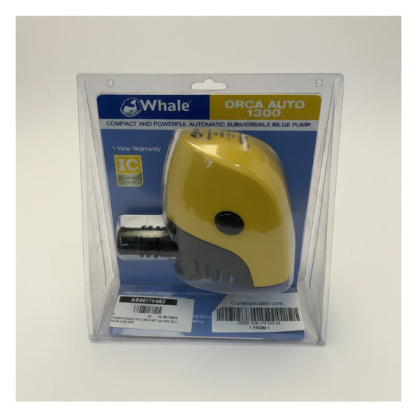 Whale Orca BE1484 електрическа помпа за оттичане 24V - 1300 GPH - 82 L/Min 